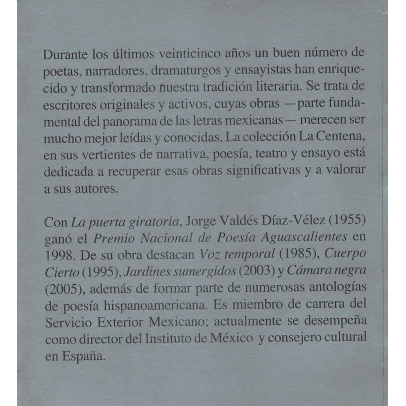 Puerta Giratoria. Valdes Diaz - Velez, Mexico 2006