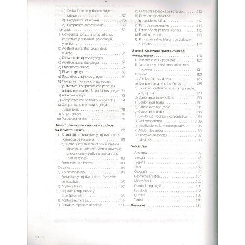 Etimologias Grecolatinas. Alma Vallejos, Mexico 2005