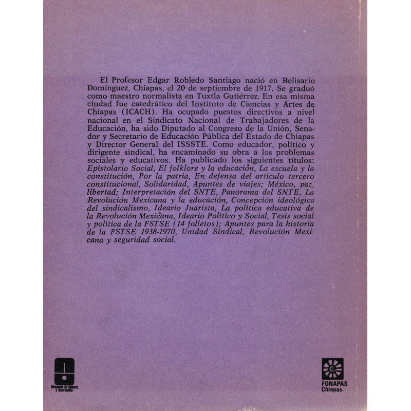 Lecturas Chiapanecas [anecdotario] Robledo Santiago 1980