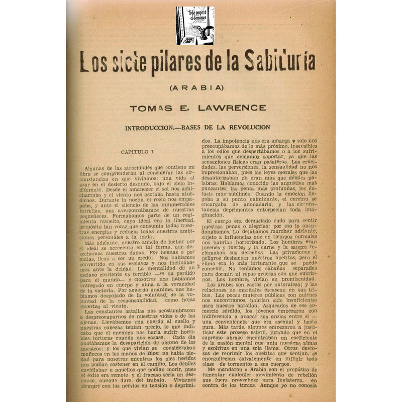 Revista Excelsior: Tschuppik, Lawrence, Kipling, Zweig. 1936