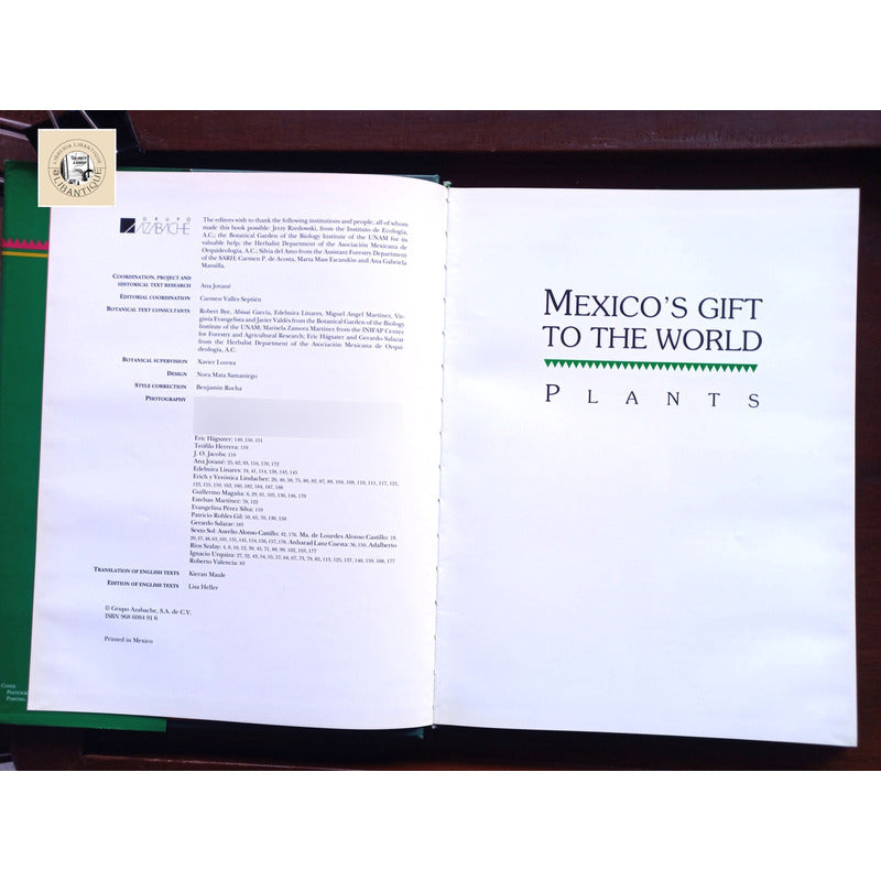 Mexico's Gift To The World Plants. Ana Jovane, Mexico 1994
