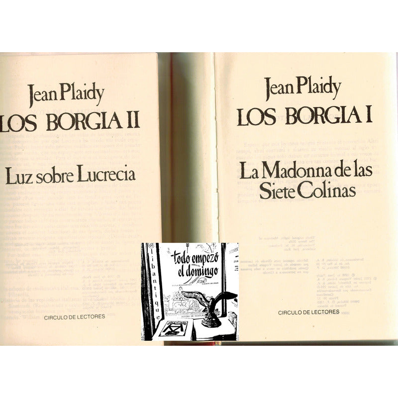 Borgia (2vol). Jean Plaidy, Circulo De Lectores, 1983