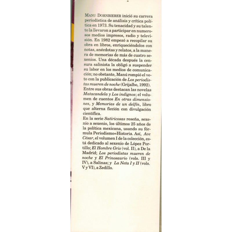 Sexenio Terminal. Manu Dornbierer, Mexico 2000