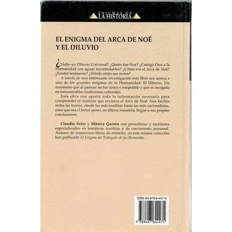 Enigma Del Arca De Noe Y El Diluvio. Soler, España 2003