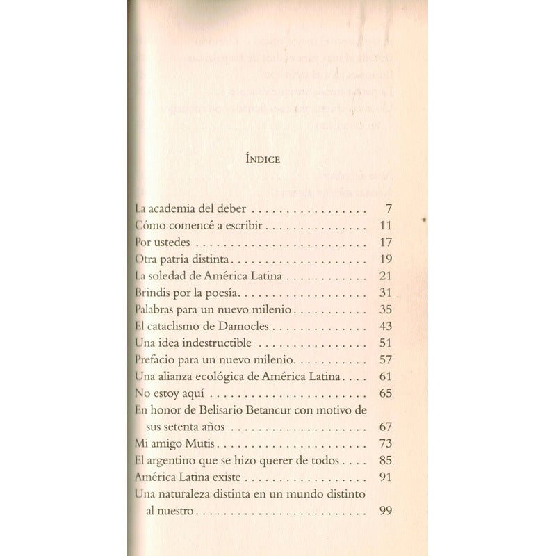 Ya No Vengo A Decir Un Discurso. Garcia Marquez, Mexico 2010
