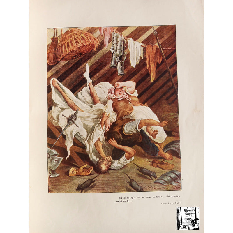 Don Quijote De La Mancha. 2vol, Cervantes 1905 -cromotipica-