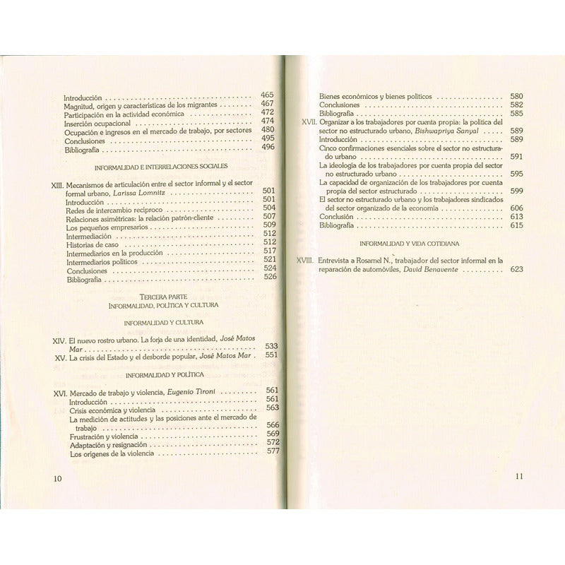 Sector Informal America Latina. V E Tokman, Mexico 1995