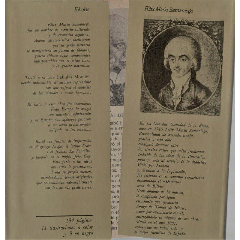 Fabulas [morales]. Felix Maria Samaniego, España 1972