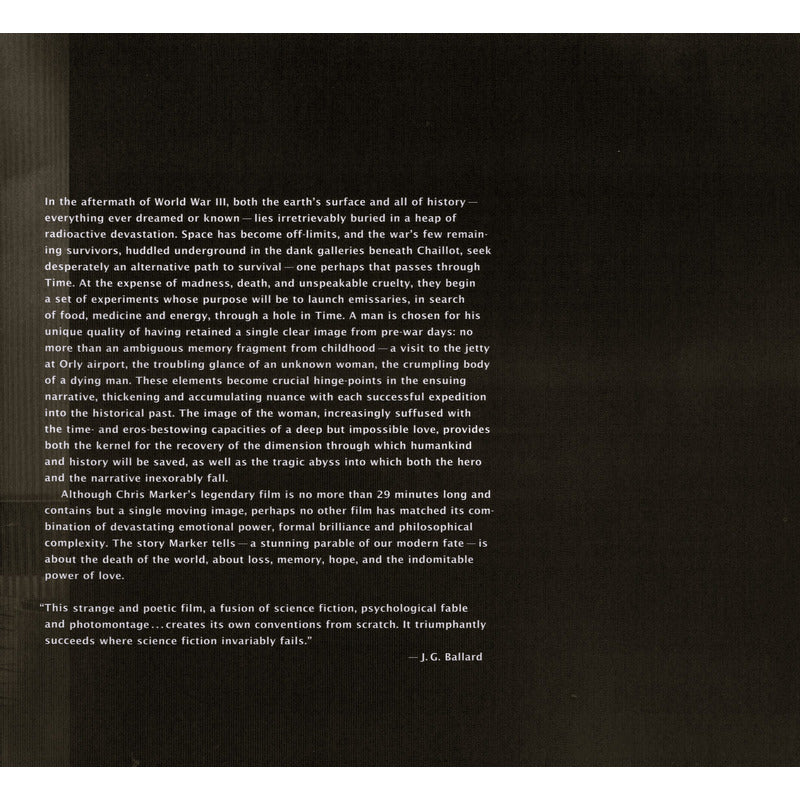 La Jetee. Chris Marker, U S 2008