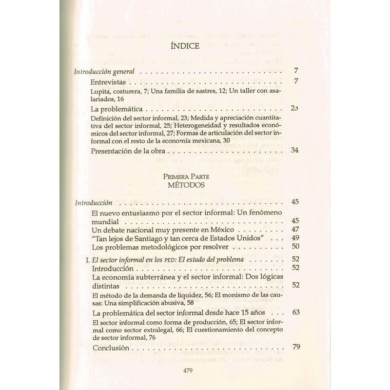 Economia Informal En Mexico. Francois Roubaud, Mexico 1995