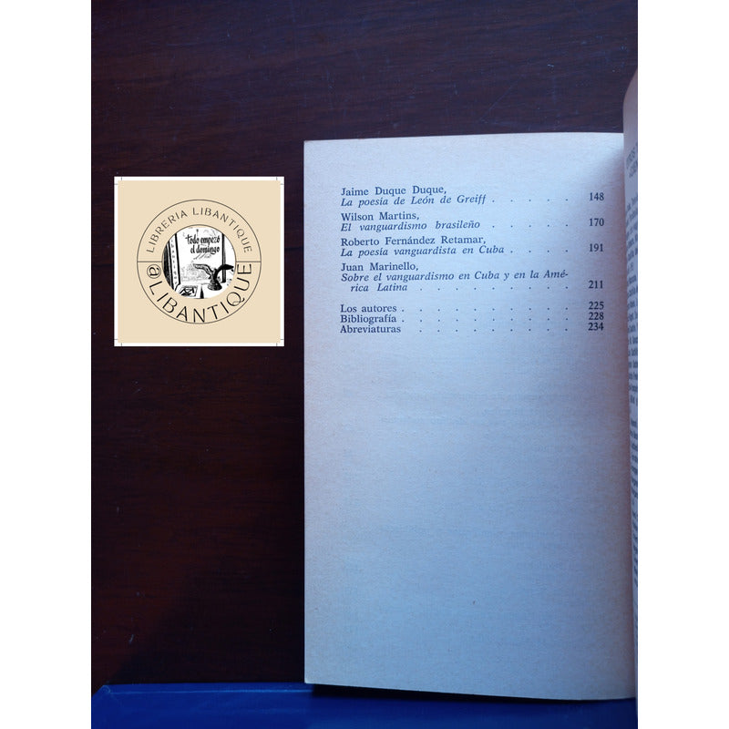 Vanguardias En America Latina. Oscar Collazos, España 1977