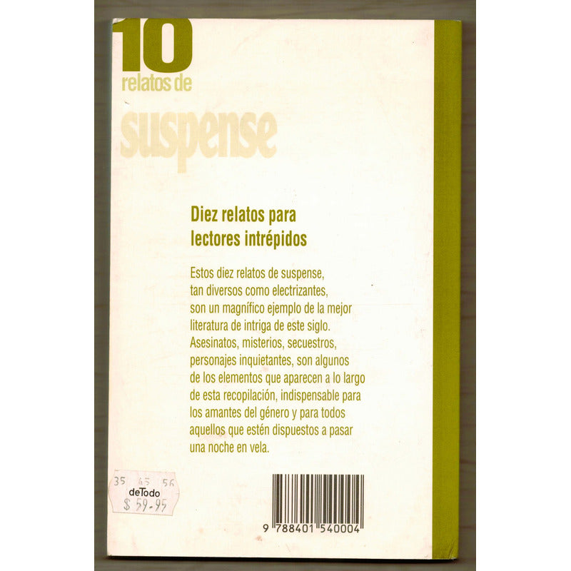 Relatos De Suspense. Patricia Highsmith Et Al, España 1995