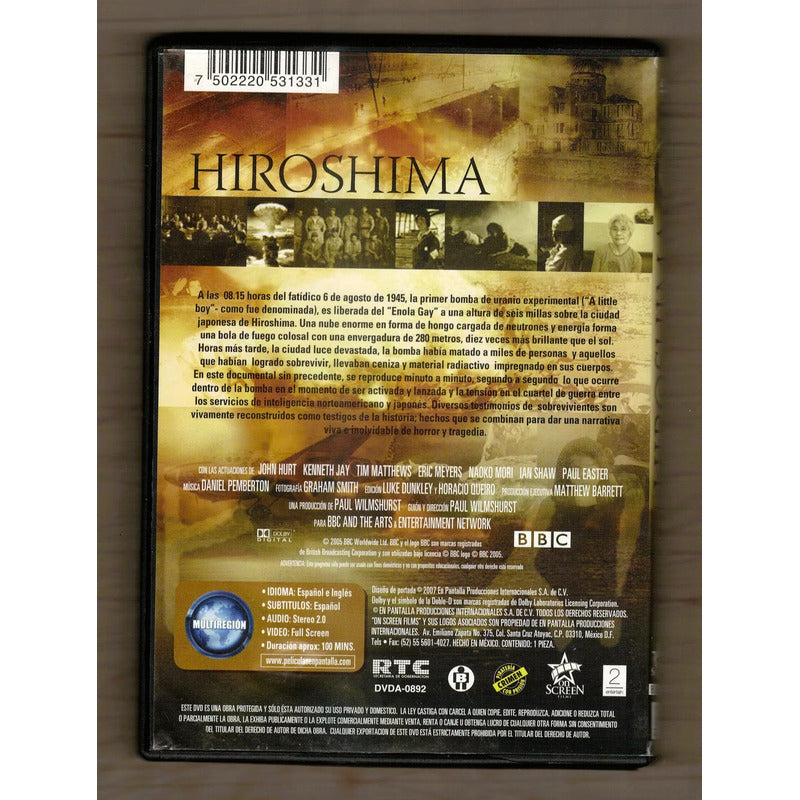 Hiroshima, Epopeya Viva E Inolvidable.. Paul Wilmshurst 2006
