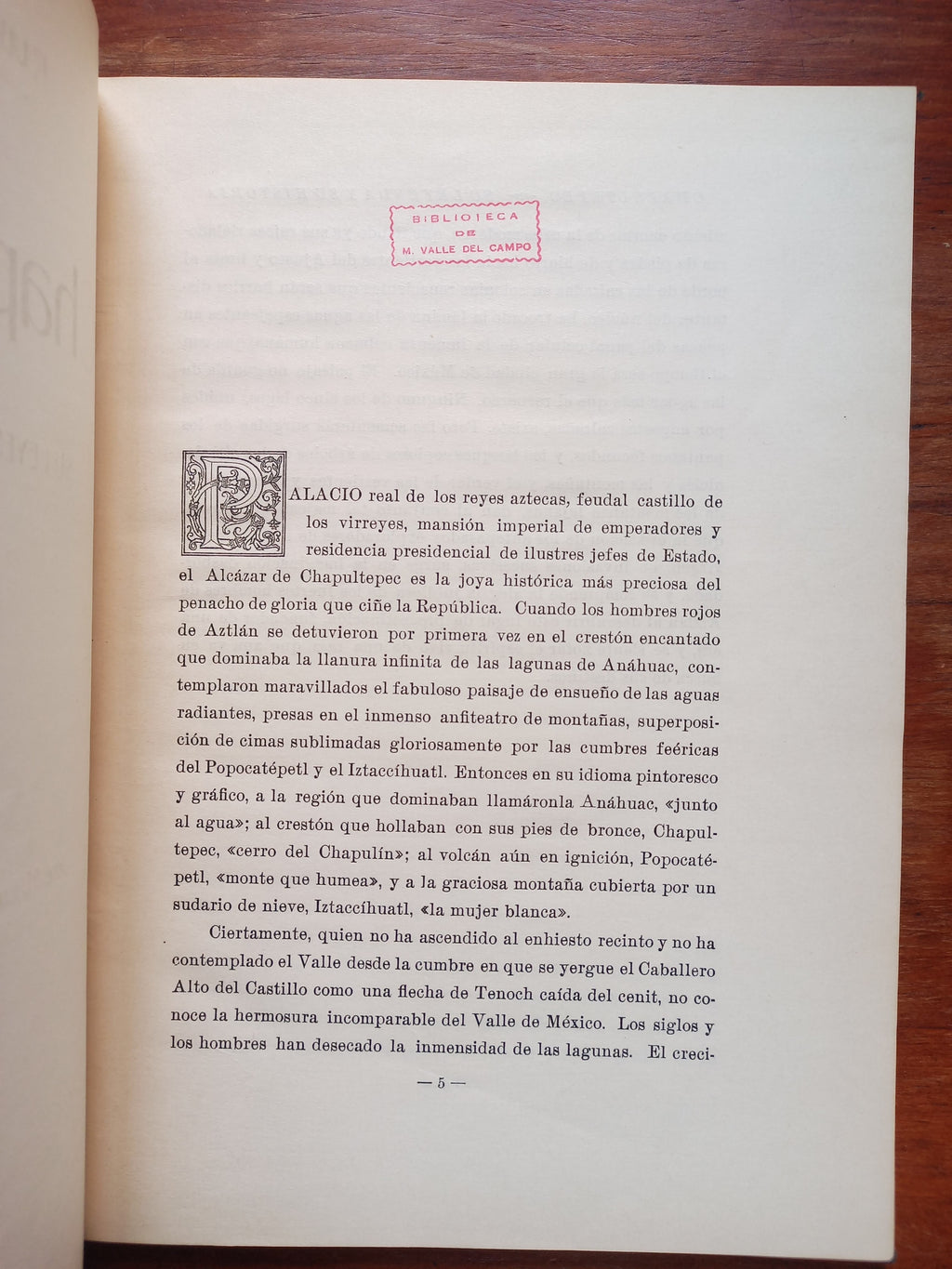 Chapultepec -su leyenda y su historia-. Ruben M Campos, Mexico 1922