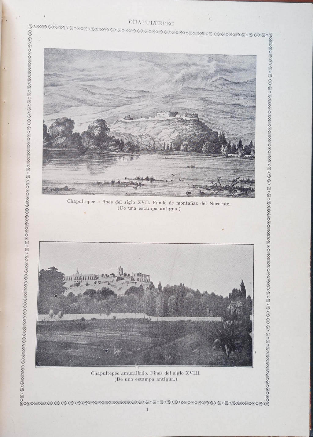 Chapultepec -su leyenda y su historia-. Ruben M Campos, Mexico 1922