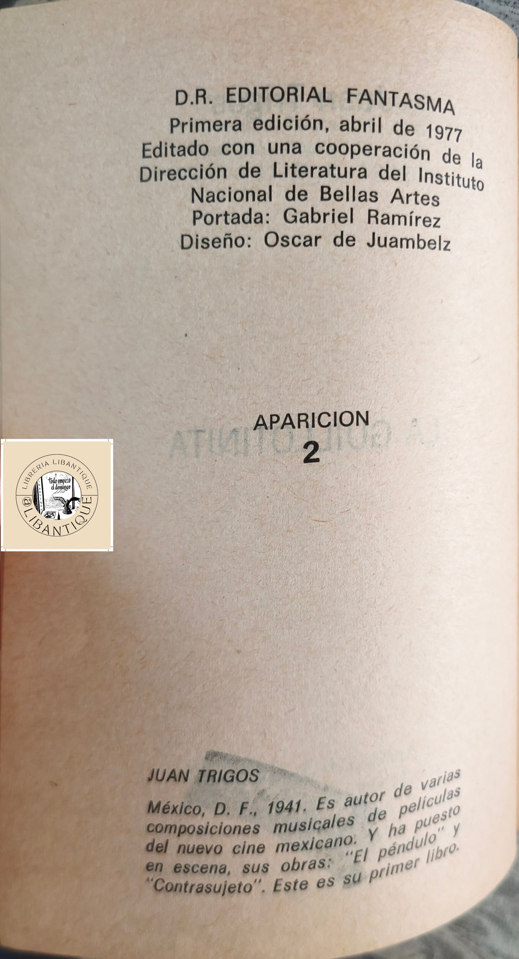 La Guillotinita Juan Trigos INBA ed 1977 1a